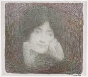 The Prints Album Vollard Gallery: Mlle. Mornéo z Comédie-Française od Edmond François Aman Jean