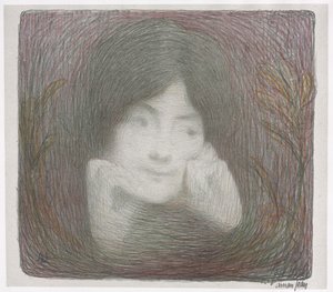 Album tisků z Galerie Vollard: Mlle. Moreno z Comédie-Française, 1897. od Edmond François Aman Jean