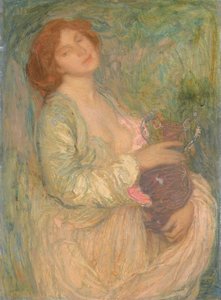 Žena s vázou, konec 19.-začátek 20. století.