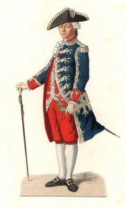 Charles Gravier, hrabě z Vergennes (1719-1787), v uniformě jako kapitán stráží králových dveří, Francie