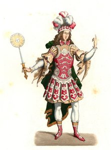 Ludvík XIV. Francouzský, král slunce (1638-1715), v tanečním kostýmu