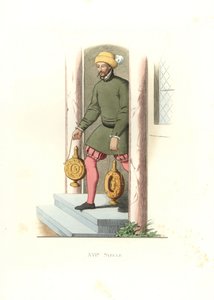 Komorník, Anglie od Edmond Lechevallier-Chevignard