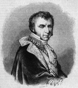 Portrét Nicolase Francoise Molliena (1758-1850), francouzského politika. Rytina od Chevignarda v „“The Picturesque Store““ od Edmond Lechevallier Chevignard