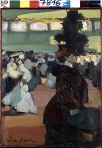 Na plese (Na plese). Obraz Edmonda Lemperora (1876-1909)