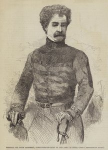 Generál Sir Colin Campbell, vrchní velitel armády v Indii od Edmond Morin