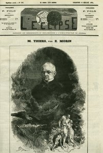 Portrét Adolphe Thiers (1797-1877), francouzský politik. Obálka “”L