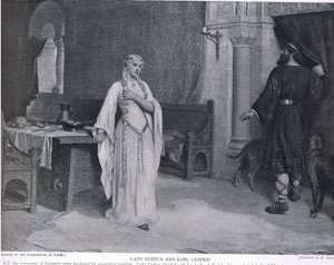 Lady Godiva a Earl Leofric, ilustrace z 