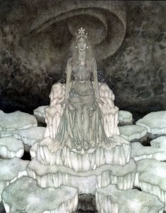 "Sněhová královna": Sněhová královna v Majeste od Edmund Dulac