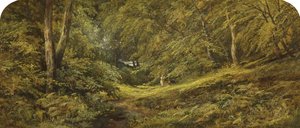 Sketch - In the Woods (olej na plátně) od Edmund G. Muller