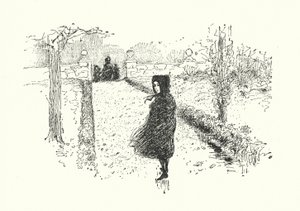 Ilustrace pro Jane Eyre od Charlotte Bronte (litho)