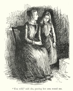 Ilustrace pro Jane Eyre od Charlotte Bronte (litho) od Edmund Henry Garrett