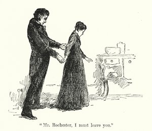 Ilustrace pro Jane Eyre od Charlotte Bronte (litho)