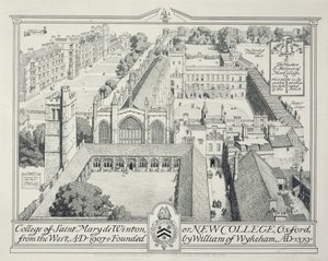 College of St Mary de Winton nebo New College, 1928