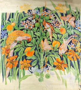 Jungle Chat c1930 (kvaš na papíře)