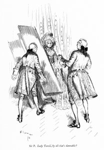 Ilustrace k Sheridanově Škole skandálu (rytina) od Edmund Joseph (after) Sullivan