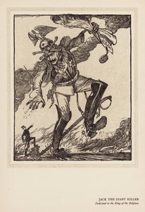 Kaiserův věnec: Jack the Giant Killer (litografie) od Edmund Joseph (after) Sullivan
