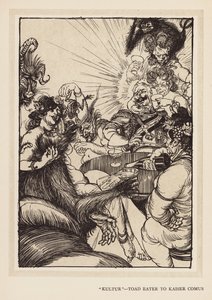 Kaiserův věnec: (litografie): "Kultur", Žabožrout císaři Komovi (litografie)