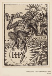 Kaiserův věnec: Svátost "Kultur" (litografie) od Edmund Joseph (after) Sullivan