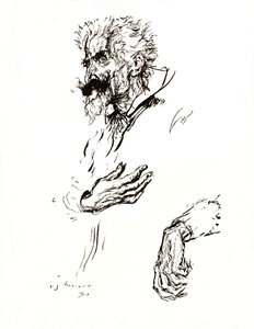 Don Quijote. Pen Sketch from Line: An Art Study, 1923