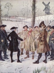 Ilustrace k Vicar of Wakefield od Olivera Goldsmitha (barevné lito) od Edmund Joseph Sullivan
