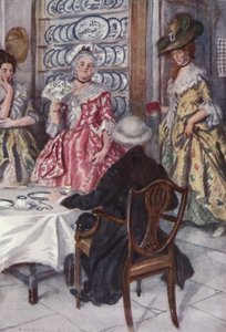 Ilustrace k Vicar of Wakefield od Olivera Goldsmitha (barevné lito) od Edmund Joseph Sullivan