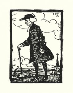 Ilustrace k Vicar of Wakefield od Olivera Goldsmitha (barevné lito) od Edmund Joseph Sullivan