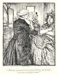 Ilustrace k Vicar of Wakefield od Olivera Goldsmitha (litho) od Edmund Joseph Sullivan