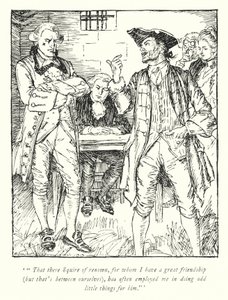 Ilustrace k Vicar of Wakefield od Olivera Goldsmitha (litho) od Edmund Joseph Sullivan