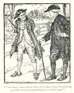 Ilustrace k Vicar of Wakefield od Olivera Goldsmitha (litho) od Edmund Joseph Sullivan