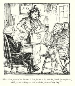 Ilustrace k Vicar of Wakefield od Olivera Goldsmitha (litho) od Edmund Joseph Sullivan