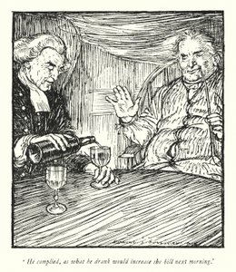 Ilustrace k Vicar of Wakefield od Olivera Goldsmitha (litho) od Edmund Joseph Sullivan