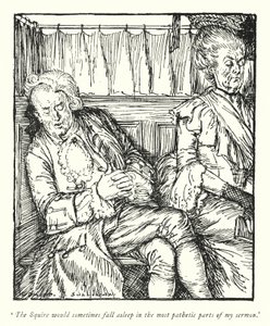 Ilustrace k Vicar of Wakefield od Olivera Goldsmitha (litho) od Edmund Joseph Sullivan