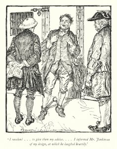 Ilustrace k Vicar of Wakefield od Olivera Goldsmitha (litho) od Edmund Joseph Sullivan