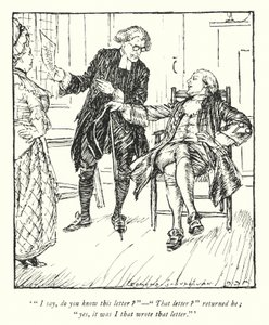 Ilustrace k Vicar of Wakefield od Olivera Goldsmitha (litho) od Edmund Joseph Sullivan