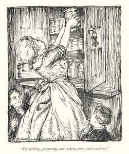 Ilustrace k Vicar of Wakefield od Olivera Goldsmitha (litho) od Edmund Joseph Sullivan