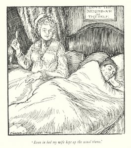 Ilustrace k Vicar of Wakefield od Olivera Goldsmitha (litho) od Edmund Joseph Sullivan