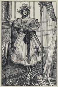 Tennyson, ilustrace pro Sen o spravedlivých ženách a jiné básně od Edmund Joseph after Sullivan