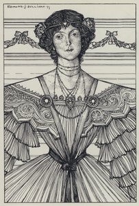 Tennyson, ilustrace pro Sen o spravedlivých ženách a jiné básně od Edmund Joseph after Sullivan