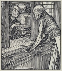 Tennyson, ilustrace pro Sen o spravedlivých ženách a jiné básně od Edmund Joseph after Sullivan