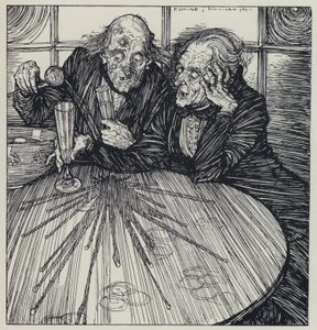 Tennyson, ilustrace pro Sen o spravedlivých ženách a jiné básně od Edmund Joseph after Sullivan