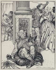 Tennyson, ilustrace pro Sen o spravedlivých ženách a jiné básně od Edmund Joseph after Sullivan