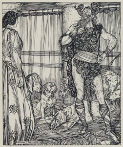 Tennyson, ilustrace pro Sen o spravedlivých ženách a jiné básně od Edmund Joseph after Sullivan