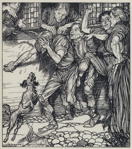 Tennyson, ilustrace pro Sen o spravedlivých ženách a jiné básně od Edmund Joseph after Sullivan