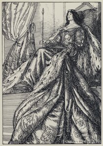 Tennyson, ilustrace pro Sen o spravedlivých ženách a jiné básně od Edmund Joseph after Sullivan