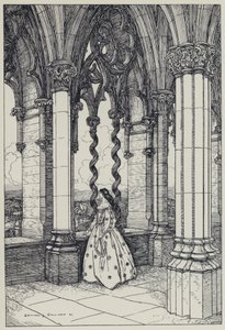 Tennyson, ilustrace pro Sen o spravedlivých ženách a jiné básně od Edmund Joseph after Sullivan