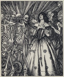 Tennyson, ilustrace pro Sen o spravedlivých ženách a jiné básně od Edmund Joseph after Sullivan