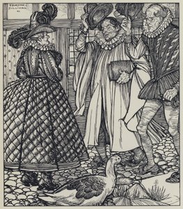 Tennyson, ilustrace pro Sen o spravedlivých ženách a jiné básně od Edmund Joseph after Sullivan