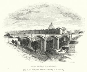 Dean Bridge, Edinburgh (rytina)