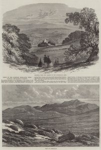 Výhledy na skotskou vysočinu nedaleko Balmoralu, Braemar Gathering od Edmund Morison Wimperis
