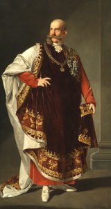 Císař František Josef I. v regálech Řádu zlatého rouna od Edmund Pölz